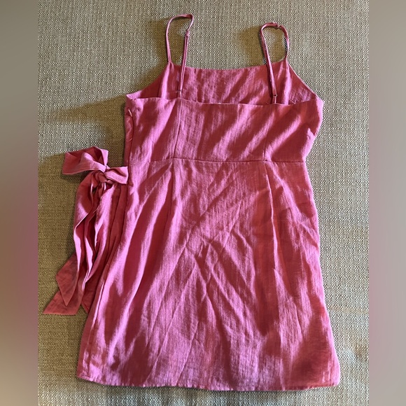 American Threads Pink Wrap Mini Dress - Picture 2 of 6